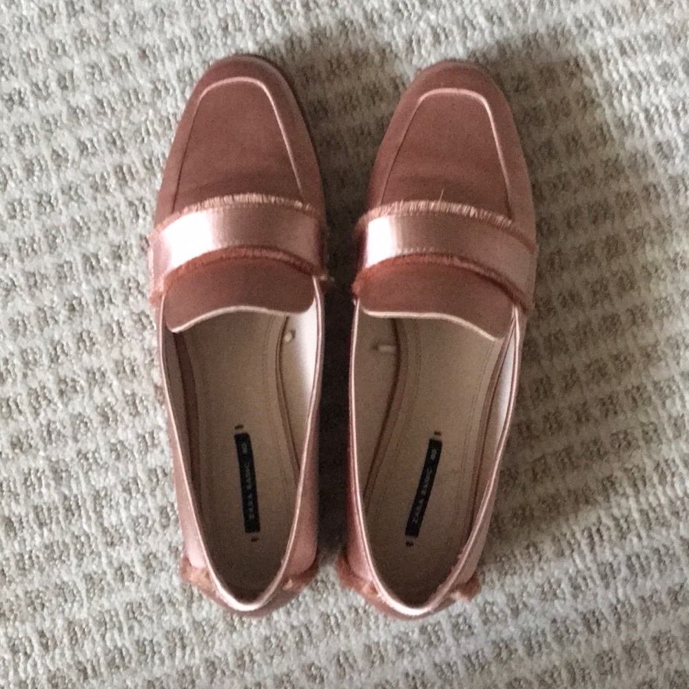 Zara pink champange flats